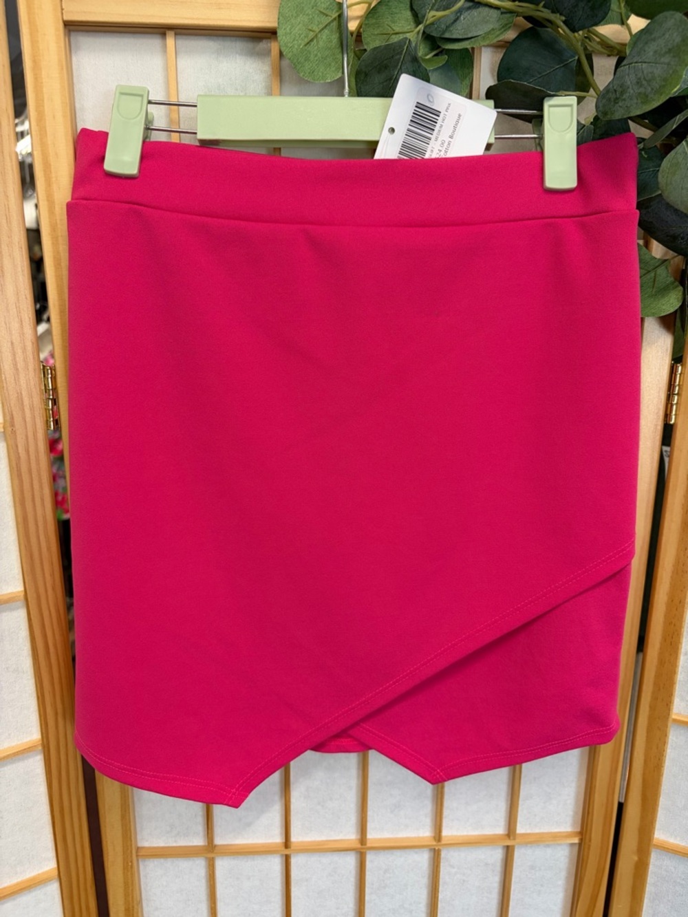 Newbury Kustom Hot Pink Asymmetrical Skirt